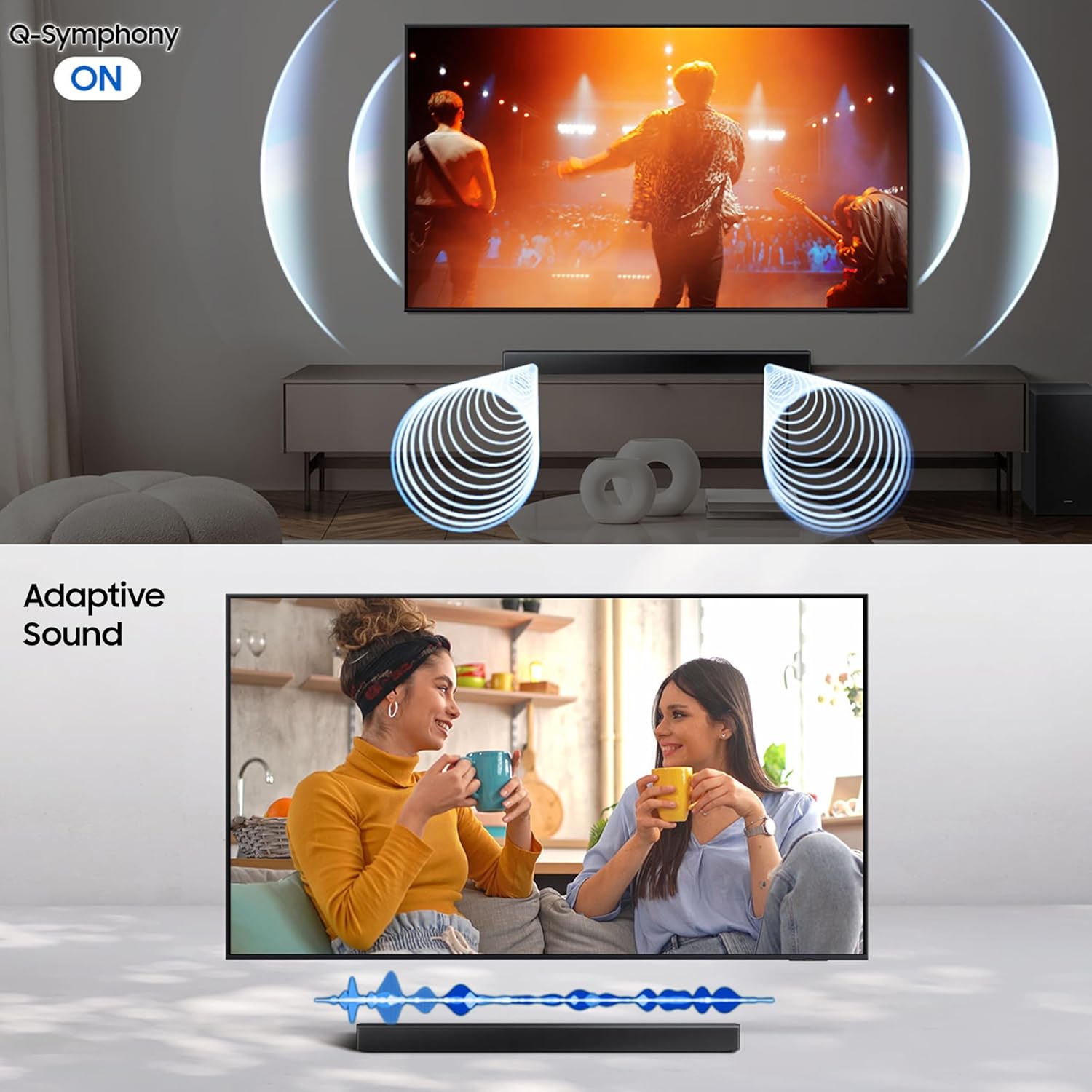 Samsung HW-B650F/XL 370 W 3.1 ch Soundbar with Dolby Audio | DTS Virtual:X | Q-Symphony | Center Speaker | 3D Surround Sound | HDMI ARC | Optical in | Bluetooth | USB | Wireless Subwoofer ( Black) Mahajan Electronics Online