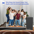 PHILIPS Audio TAB4228/94 2.1Ch 160W Bluetooth Soundbar with Rich Bass, 3 EQ Modes, Multi-Connectivity Option with Supporting USB, HDMI(ARC), Optical, Coaxial & Aux-in for Easy Connection (Black) Mahajan Electronics Online