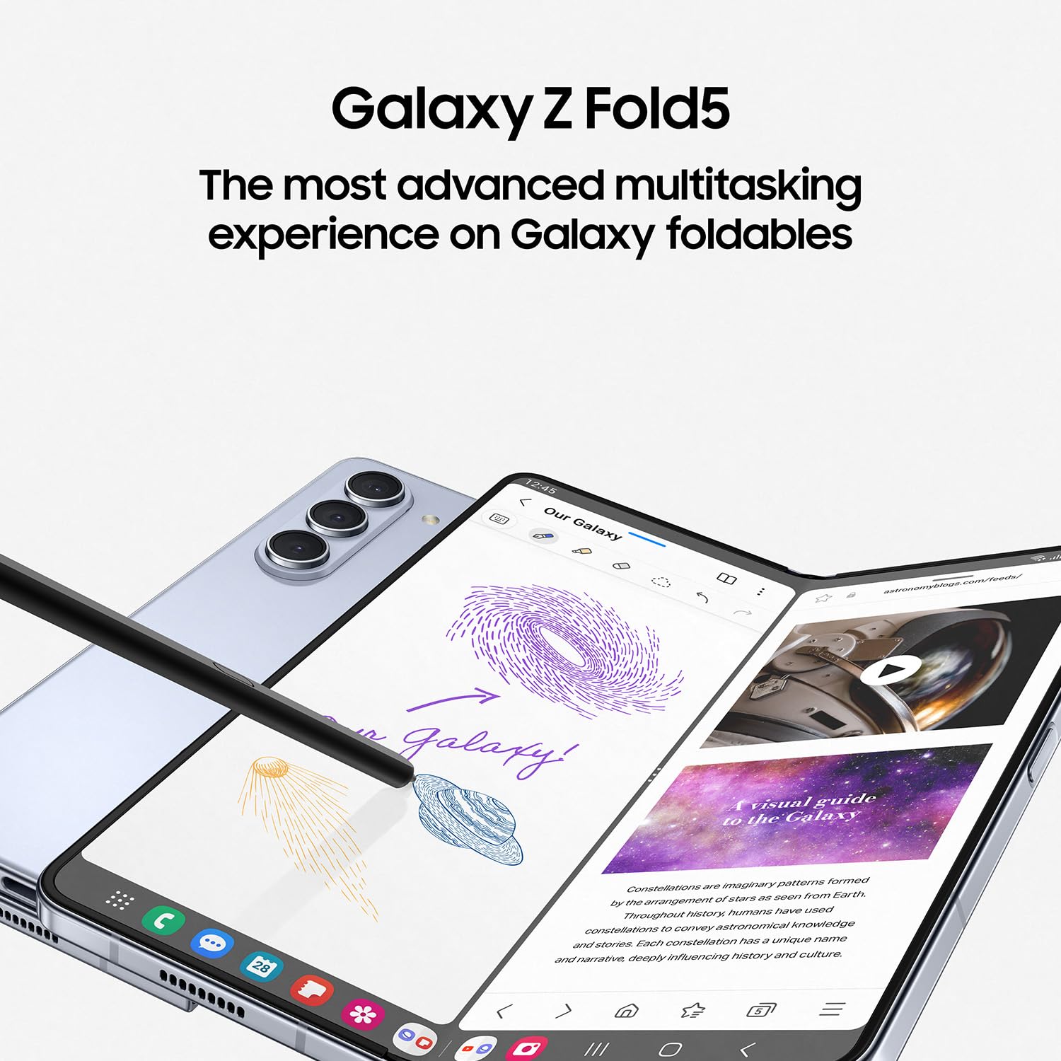 Galaxy Z Fold5 5G (Phantom Black, 12GB RAM, 512GB Storage) - Mahajan Electronics Online