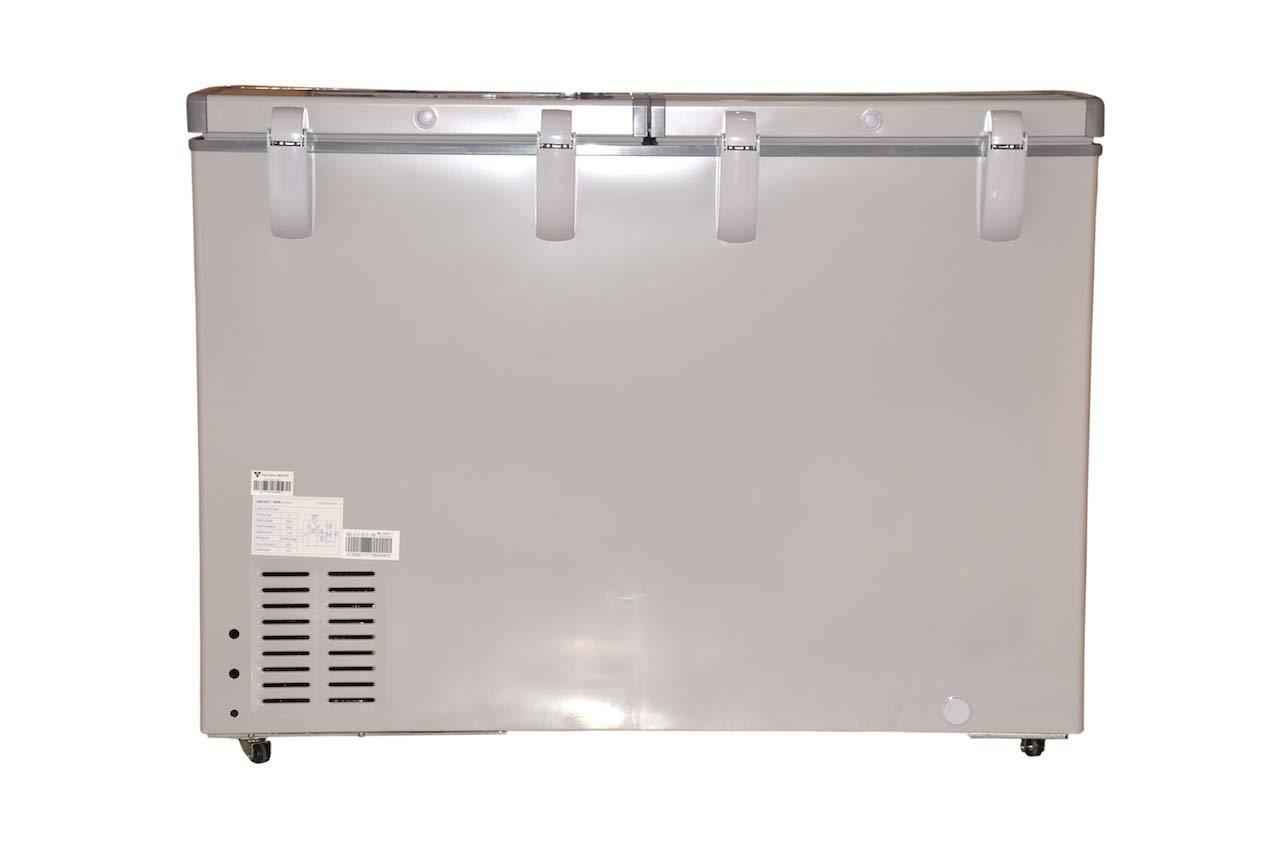 Voltas 320 DD Double Door Deep Freezer, 320 Liters, Grey Covertible - Mahajan Electronics Online