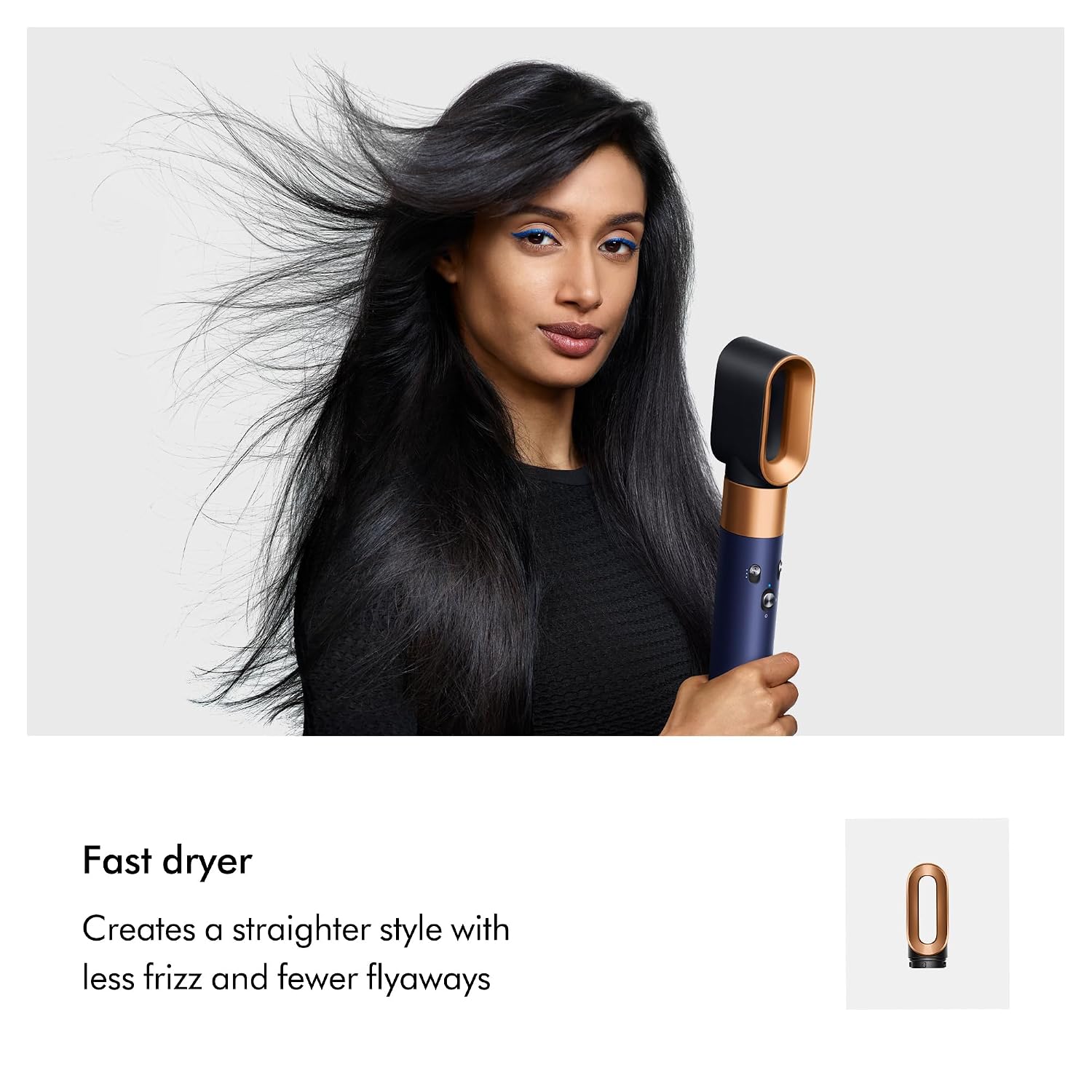 Dyson Airwrap I.D. 6-In-1 Multi-Styler | Styles Without Heat Damage| Cold Shot| Enhanced Coanda Airflow, 1300 Watts (Prussian Blue/Rich Copper) HS 08 PBRC IN Dyson