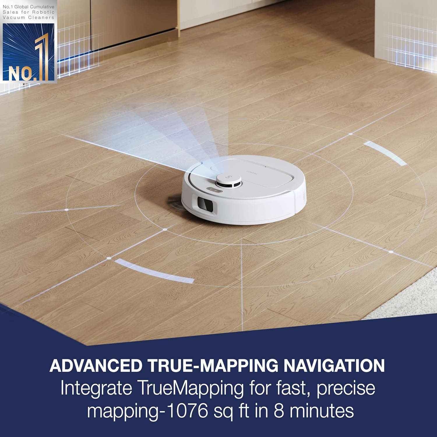ECOVACS DEEBOT N30 White 2 in 1 Robot Vacuum Cleaner & Mop, 2025 New Launch, 10000 Pa Suction, 5200mAh Battery, Covers 3500+ Sq ft in Single Charge, Zero Tangle 2.0 Technology, Advanced TrueMapping Mahajan Electronics Online