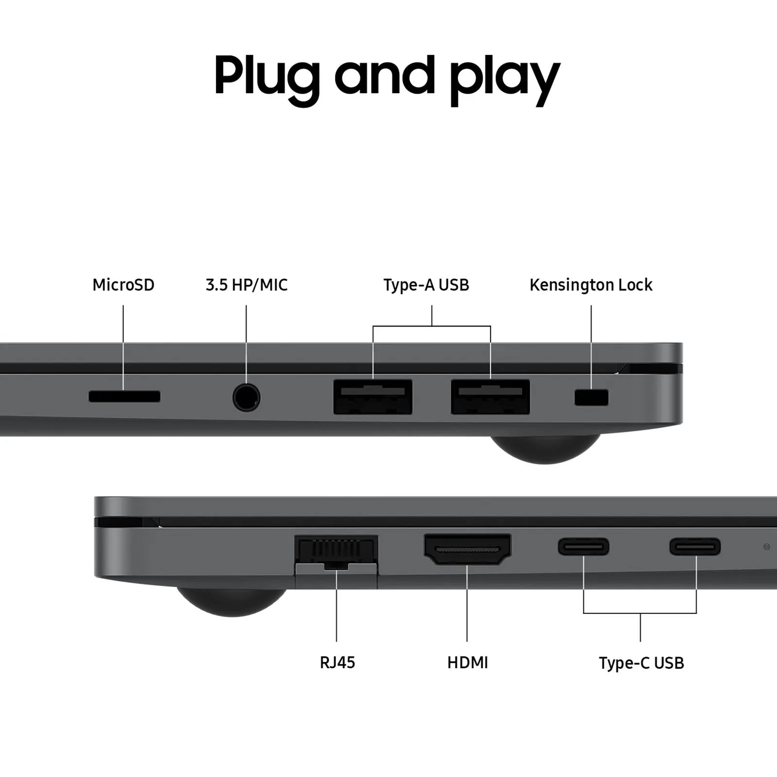 SAMSUNG Galaxy Book5 Intel Core Ultra 5 Thin & Light Laptop (16GB, 512GB SSD, Windows 11 Home, 15.6 inch Full HD IPS Display, MS Office Home 2024, Gray, 1.55 KG) Mahajan Electronics Online