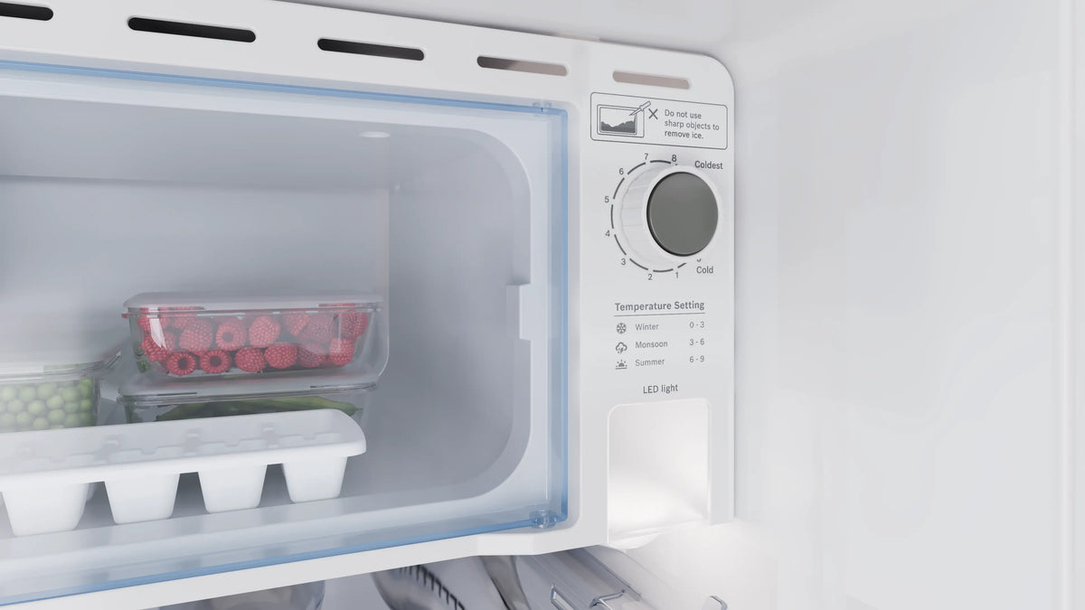 Bosch COT18S41EI free-standing fridge 185L 1 Single Door Refrigerator with Inverter Compressor, Toughened Glass Shelves Bosch