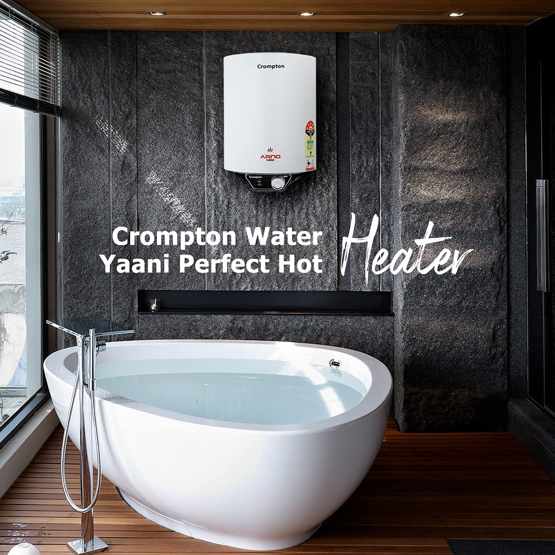 Crompton Arno Neo 25-L 5 Star Rated Storage Water Heater (Geyser) with Advanced 3 Level Safety National Energy Mahajan Electronics Online