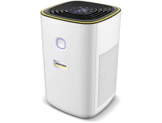 Kärcher AF20 Air Purifier For Home,Dual H13 HEPA & Activated Carbon Filters,Removes 99.99% Pathogens & Fine Dust,430 Sq. Ft Coverage,Air Quality Display,Automatic & Night Modes,German Technology,White Mahajan Electronics Online