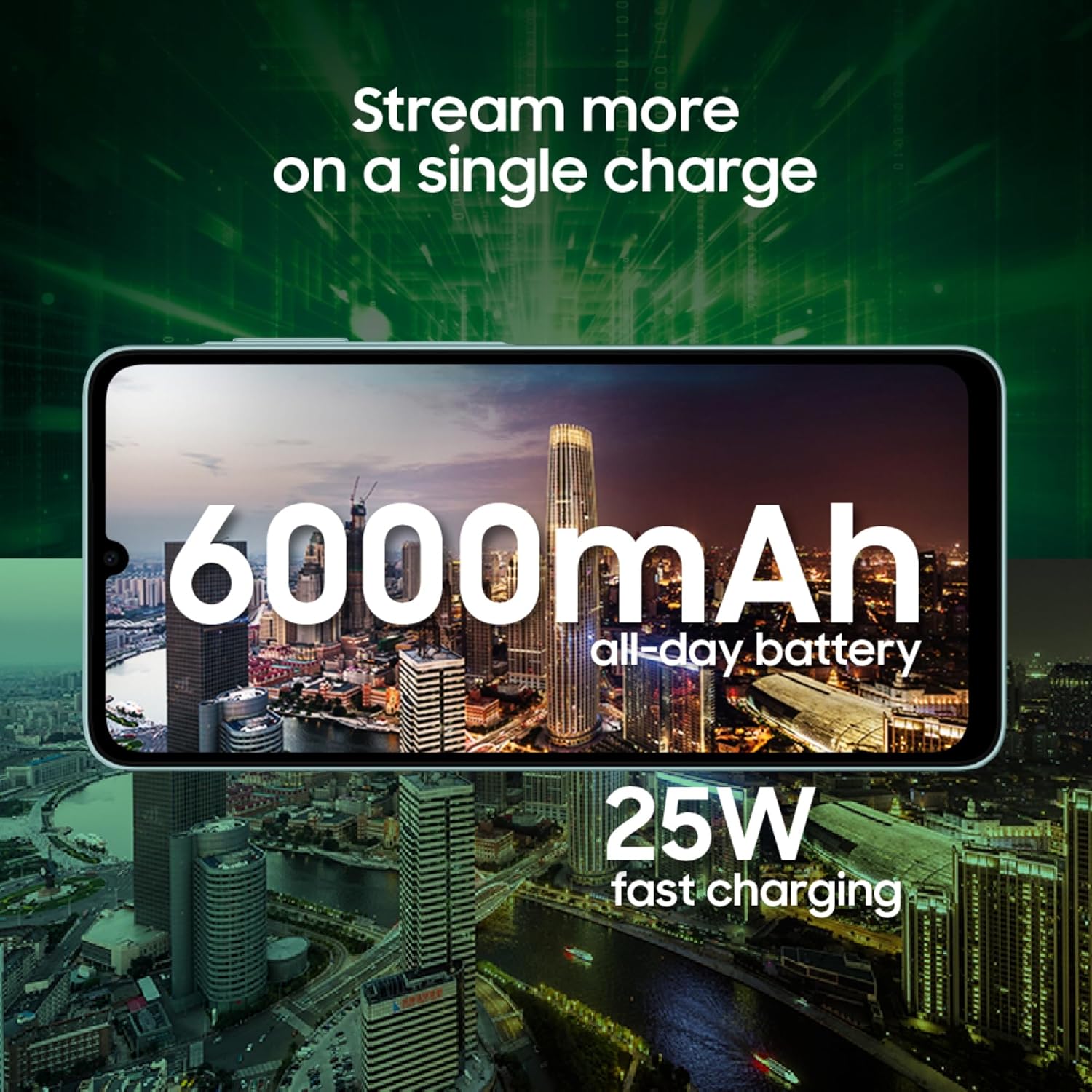 Samsung Galaxy A07 5G Smartphone (Light Green, 4GB RAM, 128GB Storage) | 120Hz Refresh Rate | Massive 6000mAh Battery | 50MP True Dual Camera | 6 Gen OS Upgrades | Knox Vault Mahajan Electronics Online