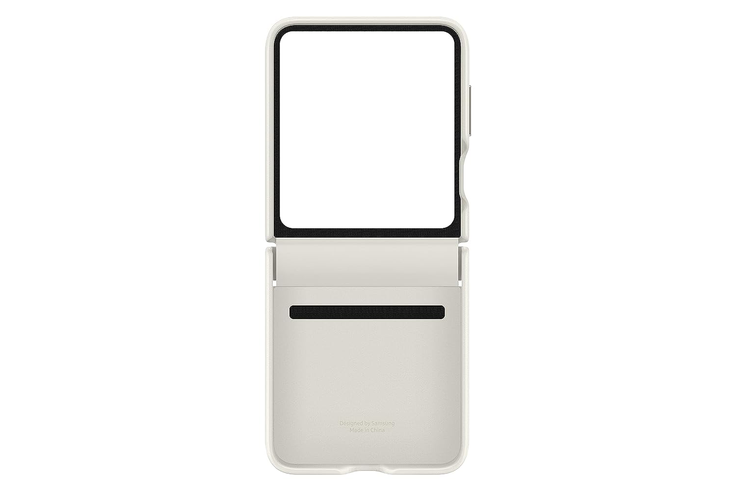 Samsung Galaxy Flip5 Flap ECO-Leather Case, Cream - Mahajan Electronics Online