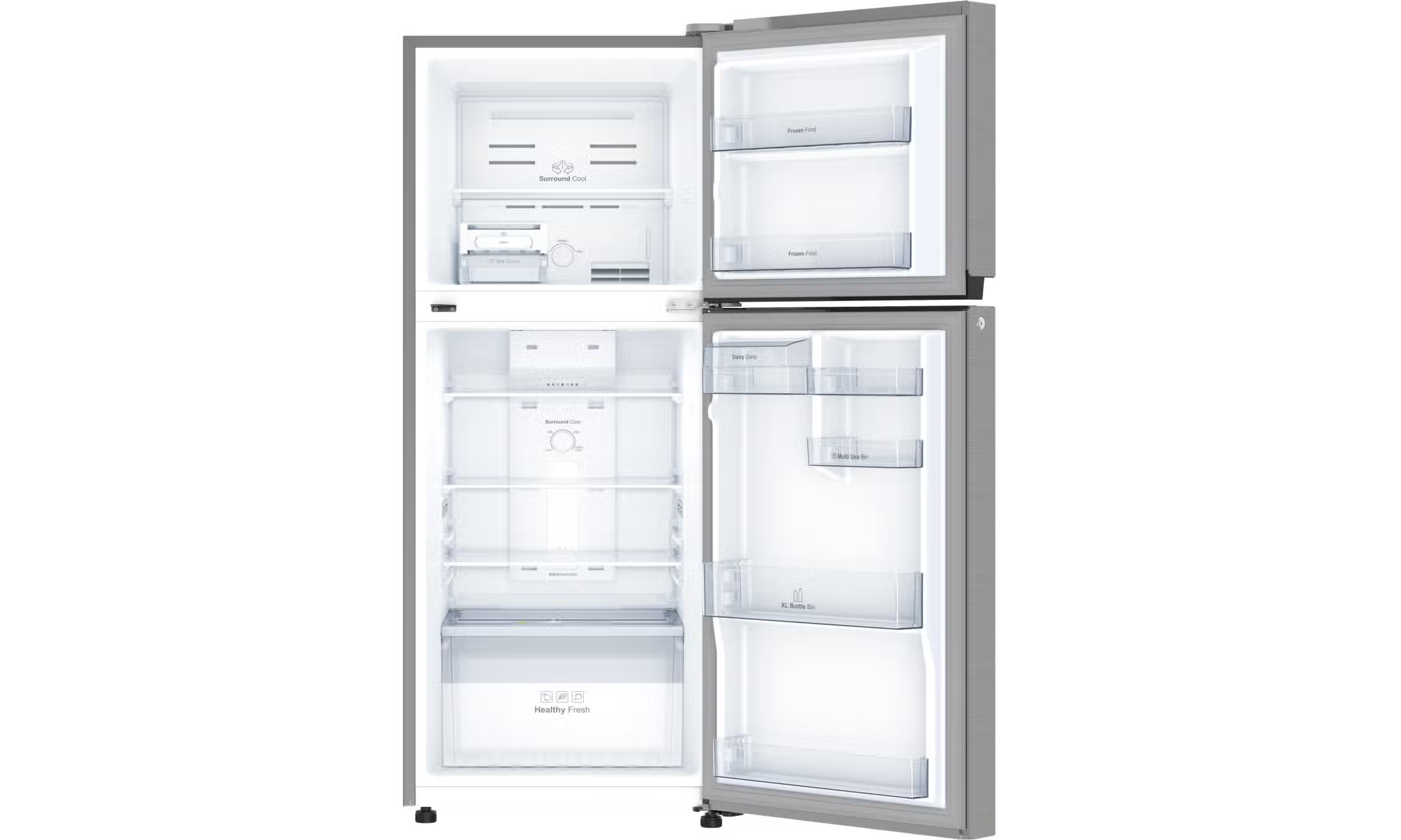 IFB FF-291BIBS 241L Frost Free Double Door Refrigerator | 7-in-1 Convertible Modes | Inverter Compressor | Extra Wide Design Brush Grey IFB