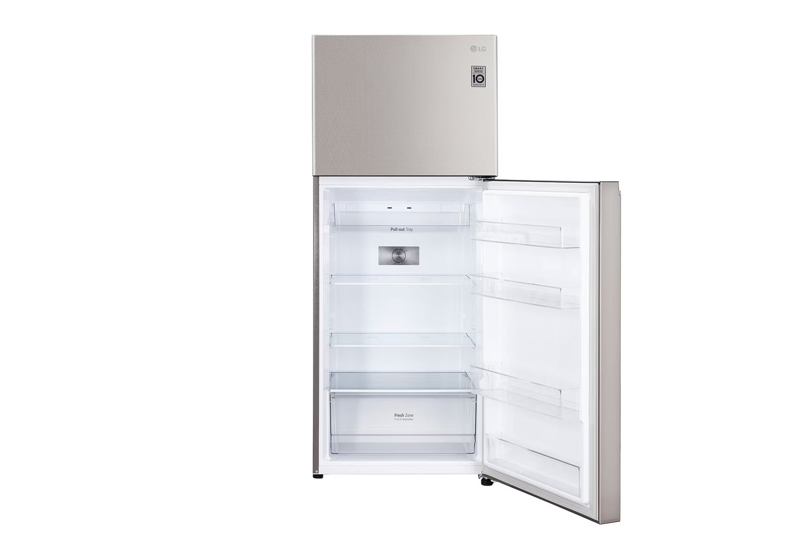 LG GL-S342SUSY 322L Double Door Refrigerator, Smart Inverter Compressor, Convertible Multi Air Flow , Urban Steel, 2 Star Mahajan Electronics Online