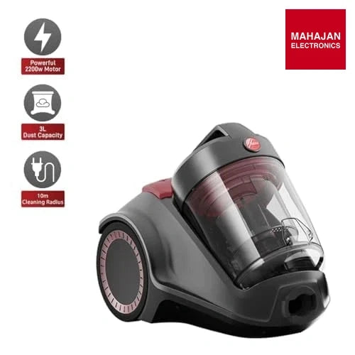Hoover Power 6 Canister Vacuum Cleaner 2200W Graphite/Red – Mahajan Electronics Online.