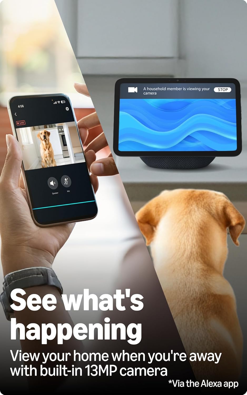 Amazon Echo Show 8 (newest model), vibrant 8.7" HD display with spatial audio & Alexa, new sleek design, smart home controls, 2x bass speaker, 13 MP camera, bluetooth, Graphite Mahajan Electronics Online