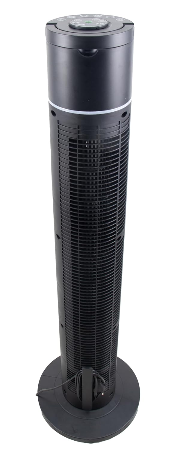 Russell Hobbs Aero Breeze 42" Tower Fan (RTF4200), 60W Powerful Cooling, 70° Wide Airflow Coverage, 4 Smart Modes (AI, Natural, Sleep, Normal), 12 Speed Settings, Remote Control, LED Display Mahajan Electronics Online