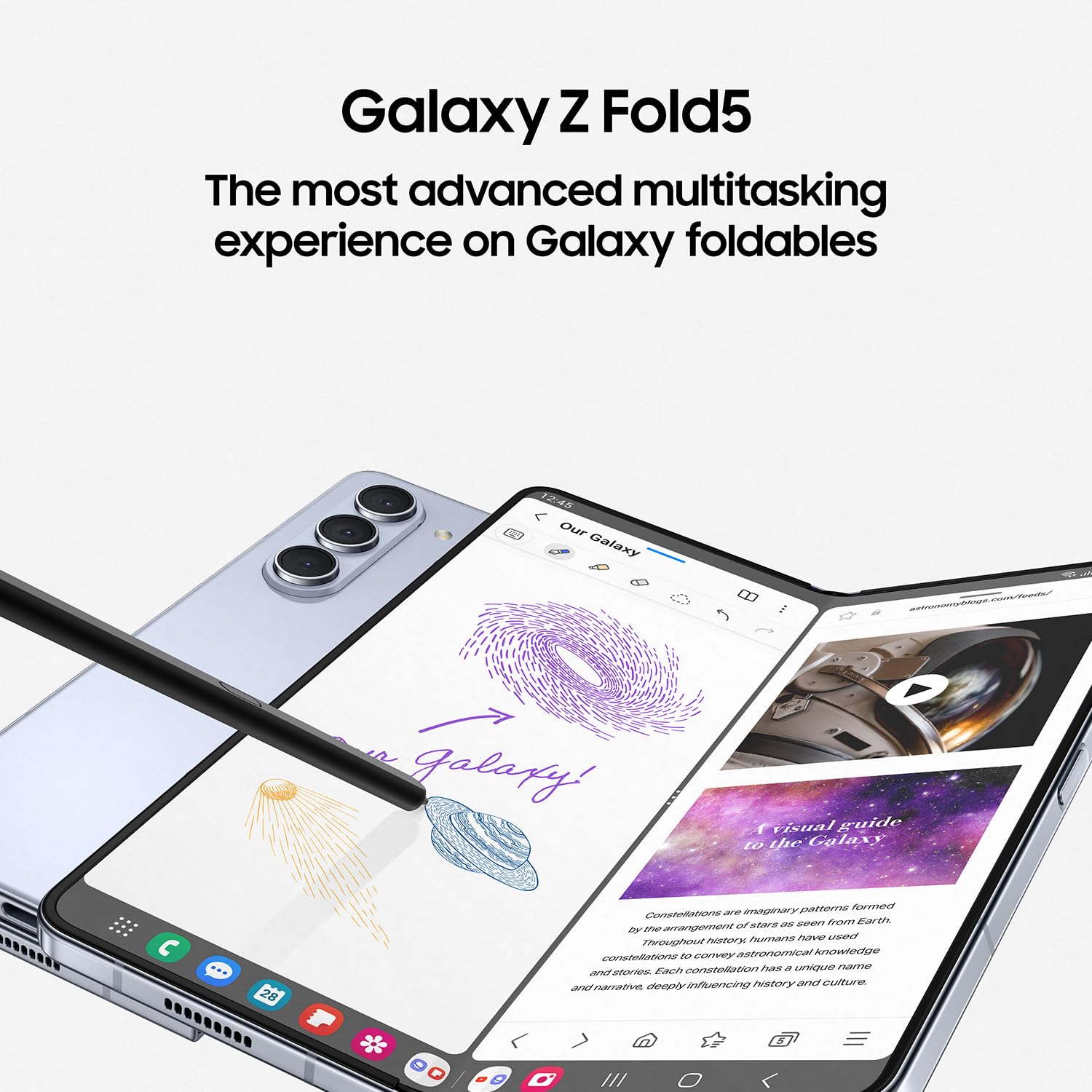 Galaxy Z Fold5 5G (Cream, 12GB RAM, 256GB Storage) - Mahajan Electronics Online