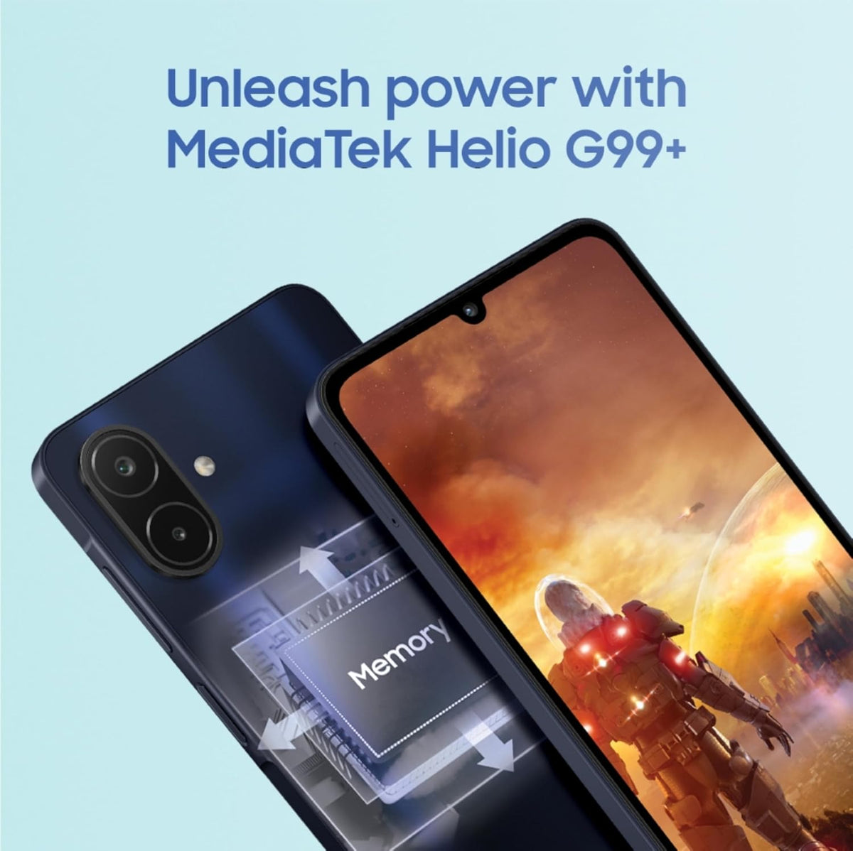 Samsung Galaxy A08 LTE (Dark Blue, 4GB RAM, 64GB Storage), MediaTek Helio G99+ (6nm), 50MP Dual Camera, 6000mAh Battery, IP64 Rating, 6 Gen OS Upgrades Samsung