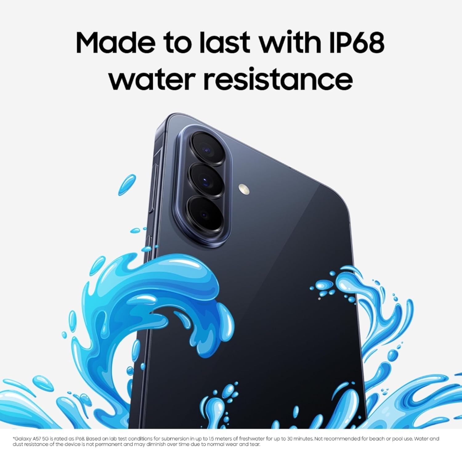 Samsung Galaxy A57 5G (Awesome Icyblue, 12GB RAM, 256GB Storage), Agentic AI, Triple Camera with Nightography Video, 2 Days Battery Life, 6 Gen OS Upgrades, IP68, 6.9mm Sleek, with No Cost EMI Mahajan Electronics Online