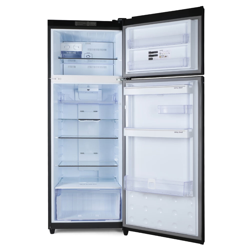 Godrej RT EONVIBE 346BN RCIT MT BK 308 L 2 Star Convertible Frost Free Double Door Refrigerator, Matt Black