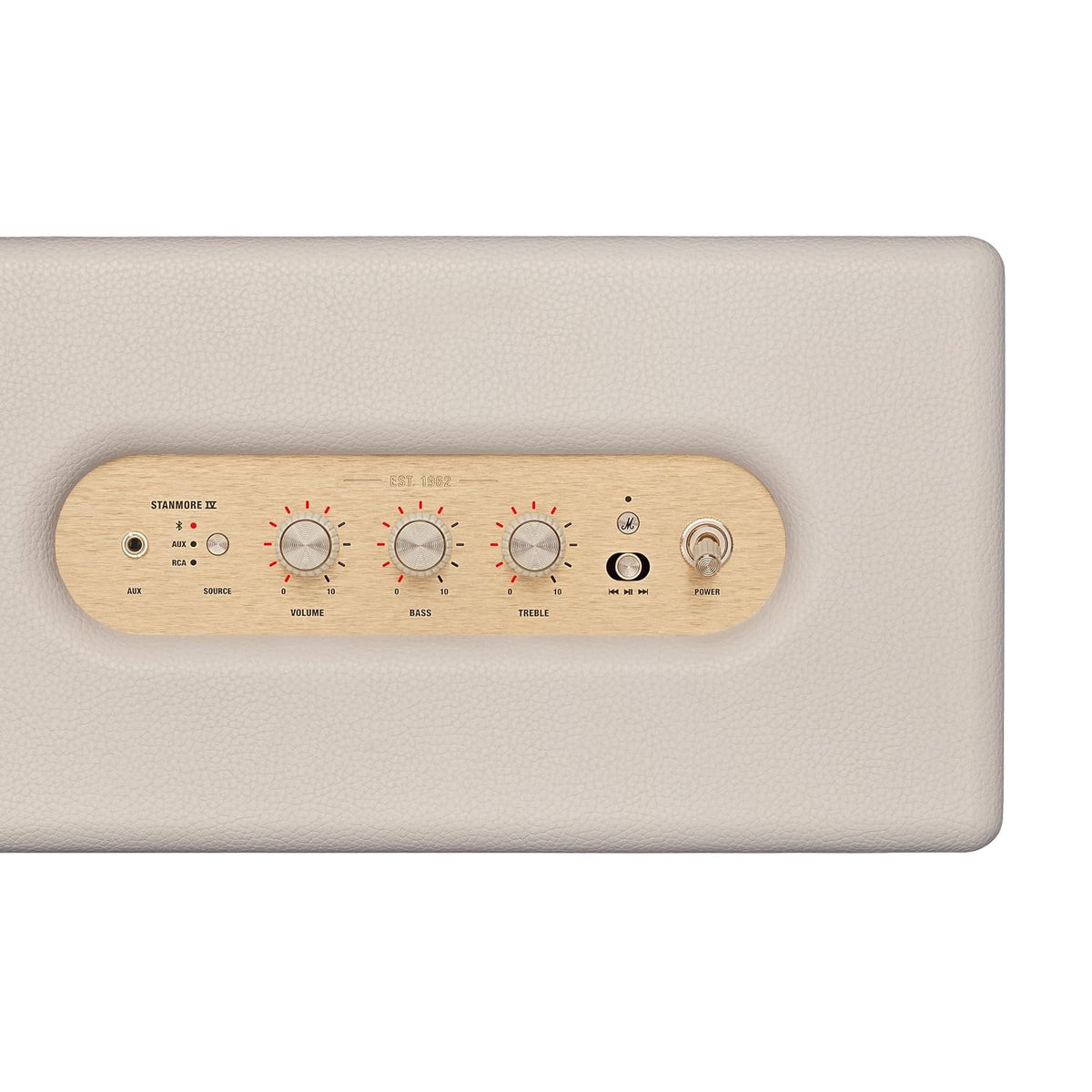 Marshall Stanmore IV Wired Connectivity Home Speaker with Bluetooth 5.3 with Auracast & RCA or 3.5mm Input - Cream Marshall