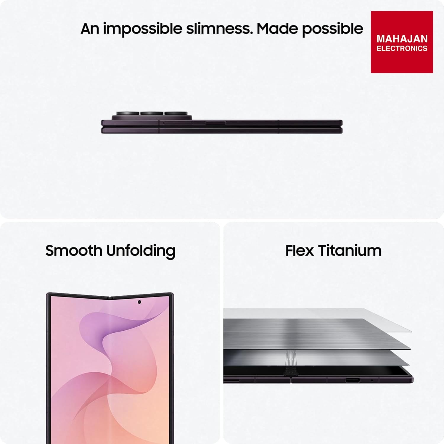 Samsung Galaxy Z Fold8 Ultra 5G Smartphone with Galaxy AI (Graphite, 12GB RAM, 256GB Storage), Customised Processor, 5000mAh Battery, 200MP Camera, Now Nudge, Photo Assist Samsung