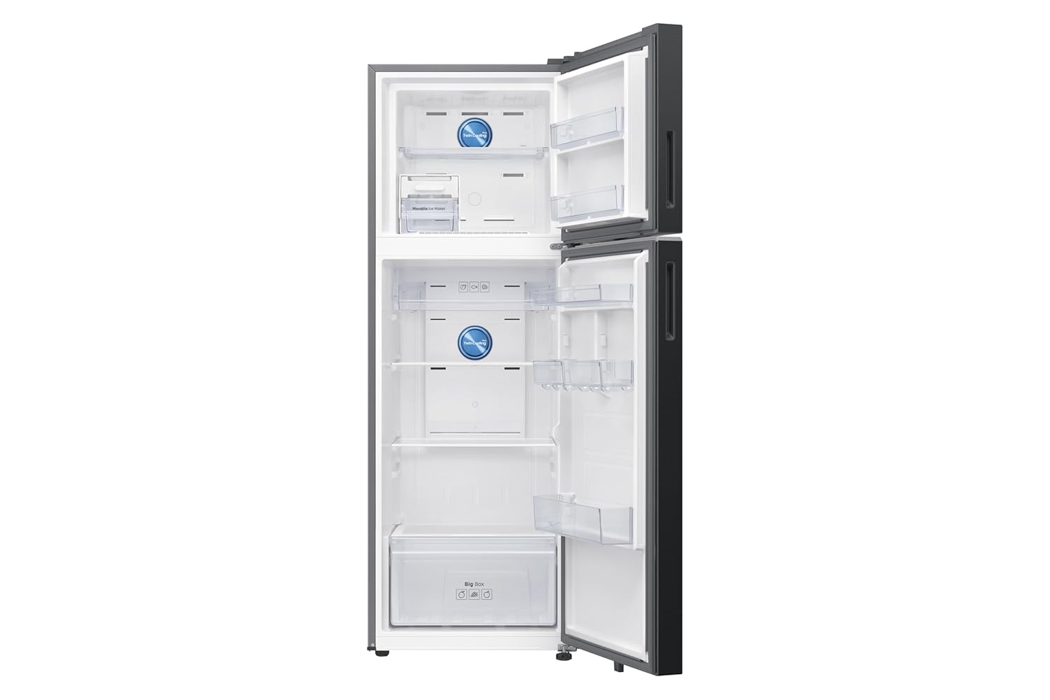 Samsung RT80H30U3KHL 256 L, 3 Star, Bespoke AI, Convertible, Digital Inverter Frost Free Double Door Refrigerator ( Black Caviar, 2026 Model) Mahajan Electronics Online