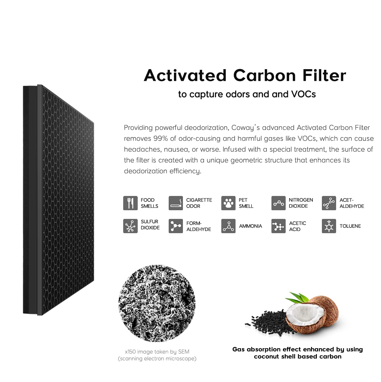 Coway Airmega 250/250S Air Purifier Replacement Filter Set, Max 2 Green True HEPA and Active Carbon Filter, AP-1720-FP Mahajan Electronics Online
