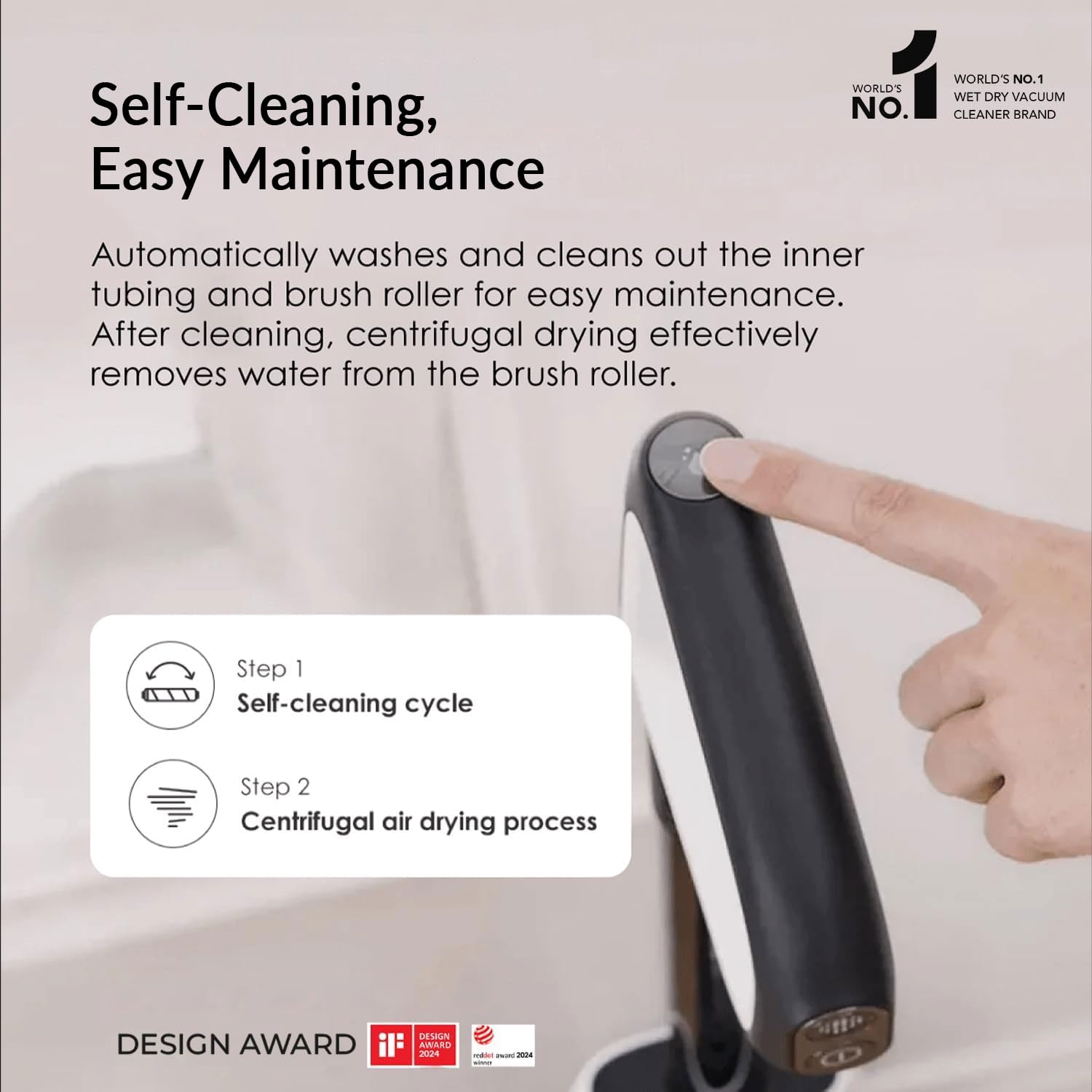 Tineco Floor ONE S5 Plus Smart Cordless Wet & Dry Vacuum Cleaner and Mop for Hard Floors, Removes Tough Stains & Pet Hair, Patented iLoop & Self-Cleaning Brush, 2-Year Warranty (Black) Mahajan Electronics Online