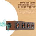 i GEAR 1130 Ensemble 20 watts Wooden Portable Soundbar with Wireless Bluetooth connectivity, Rechargeable, with USB/TF Card Support, FM Mode and Sub-woofer for Extra Bass - Mahajan Electronics Online
