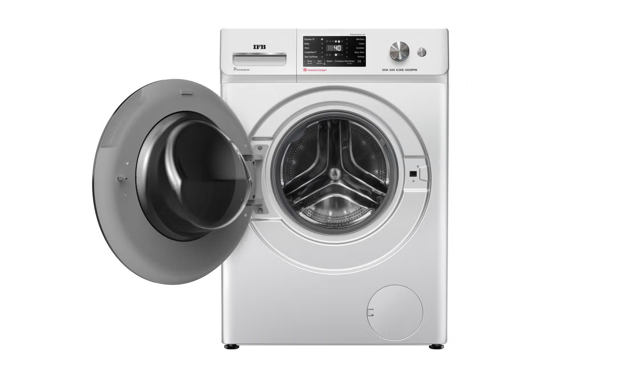 IFB Diva SXN 6010K CMS DeepClean® 6 kg Front Load Washing Machine with Warm Soak Mahajan Electronics Online