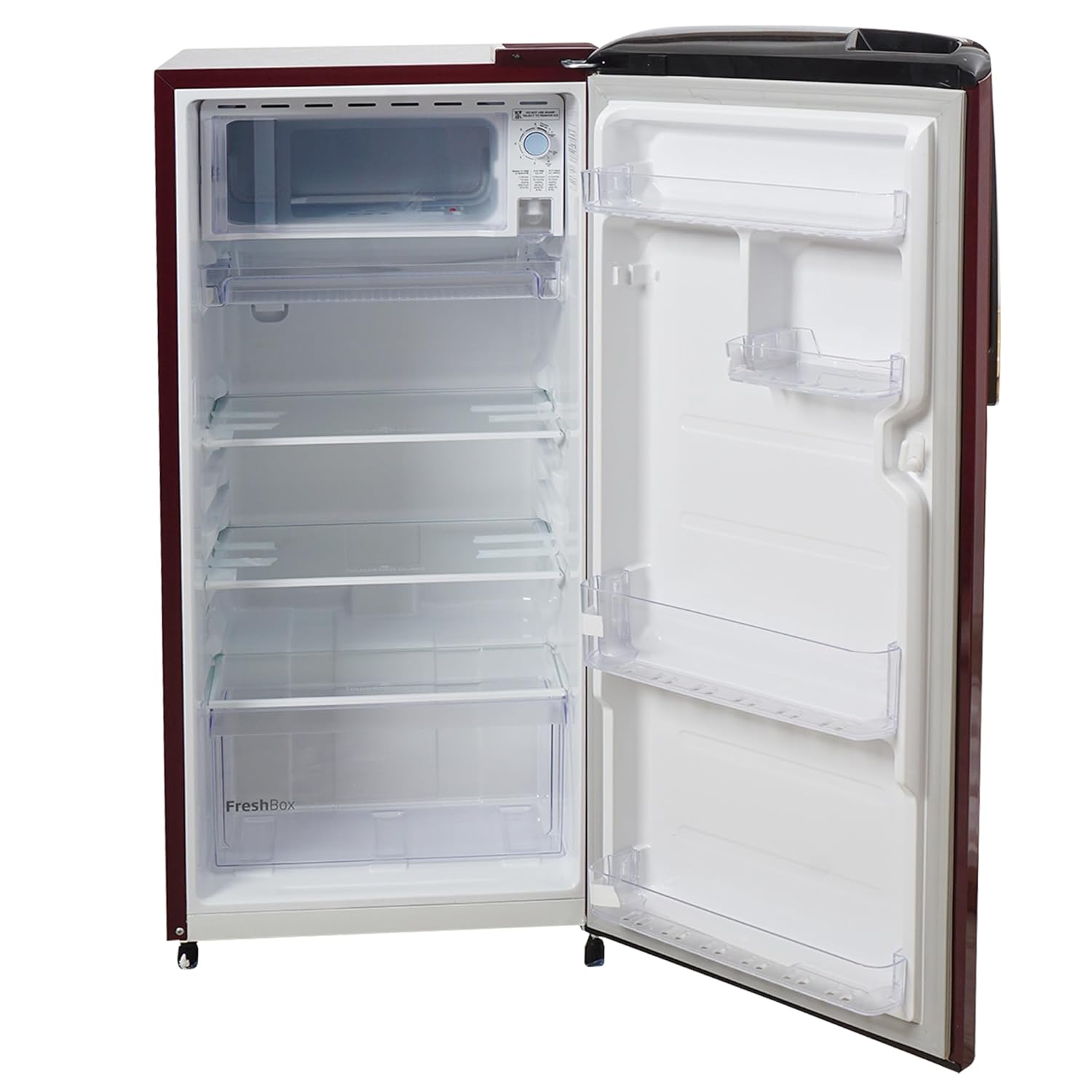 Voltas Beko - RDC208D1 / 1D0WSE0M0000GD 175 L Single Door Refrigerator | Direct Cool | Toughened Glass Shelves | Manual Defrost | Wine Finish