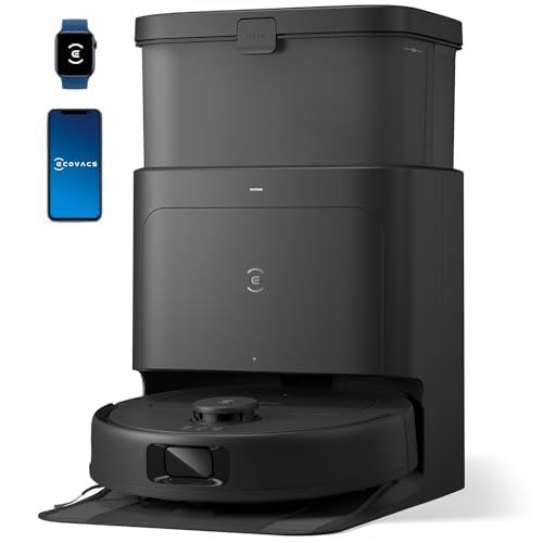 ECOVACS Deebot N30 PRO Omni 2 in 1 Robotic Vacuum Cleaner & Mop, 10000 Pa Suction, 3500+ Sq.Ft, Self-Emptying Omni-Station, TruEdge Mopping, ZeroTangle 2.0, Hot Air-Drying, Auto-Lift Mop on Carpet