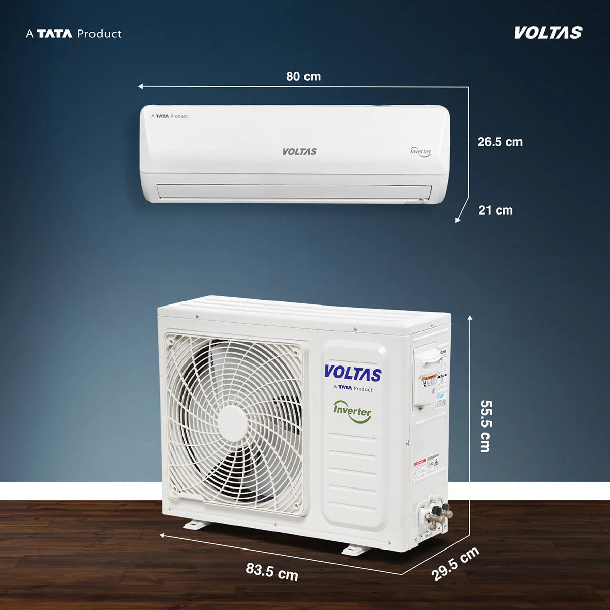 Voltas 122FS Emerald 1 Ton 2 Star Fixed Speed Split AC mahajan electronics online