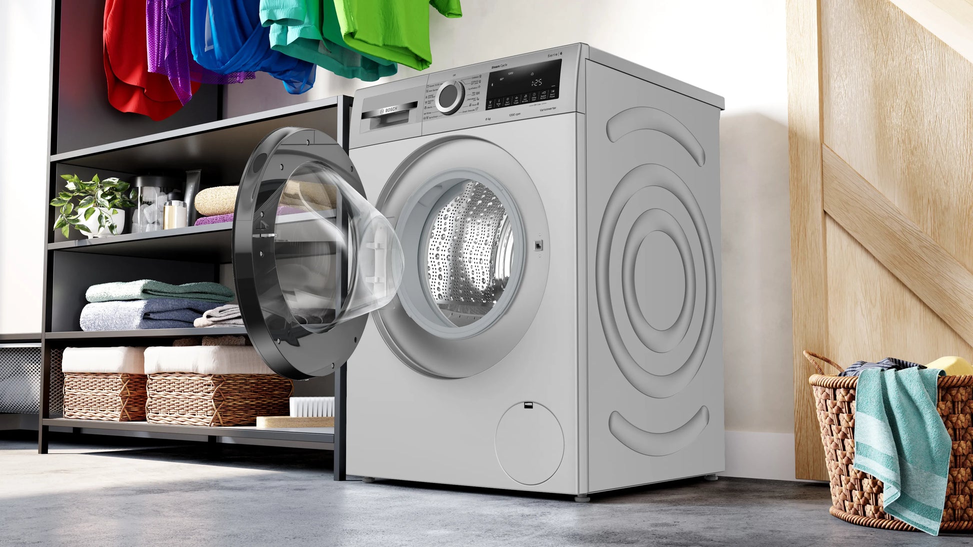 Bosch WGA1320SIN Series 6 washing machine, front loader 8 kg 1200 rpm Mahajan Electronics Online