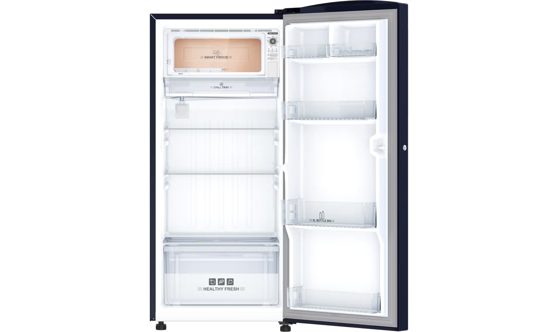 IFB IFBDC-213BFCS 187 L 2 Star Direct Cool Single Door Refrigerator  XL Bottle Bin,Cobalt Blue Mahajan Electronics Online
