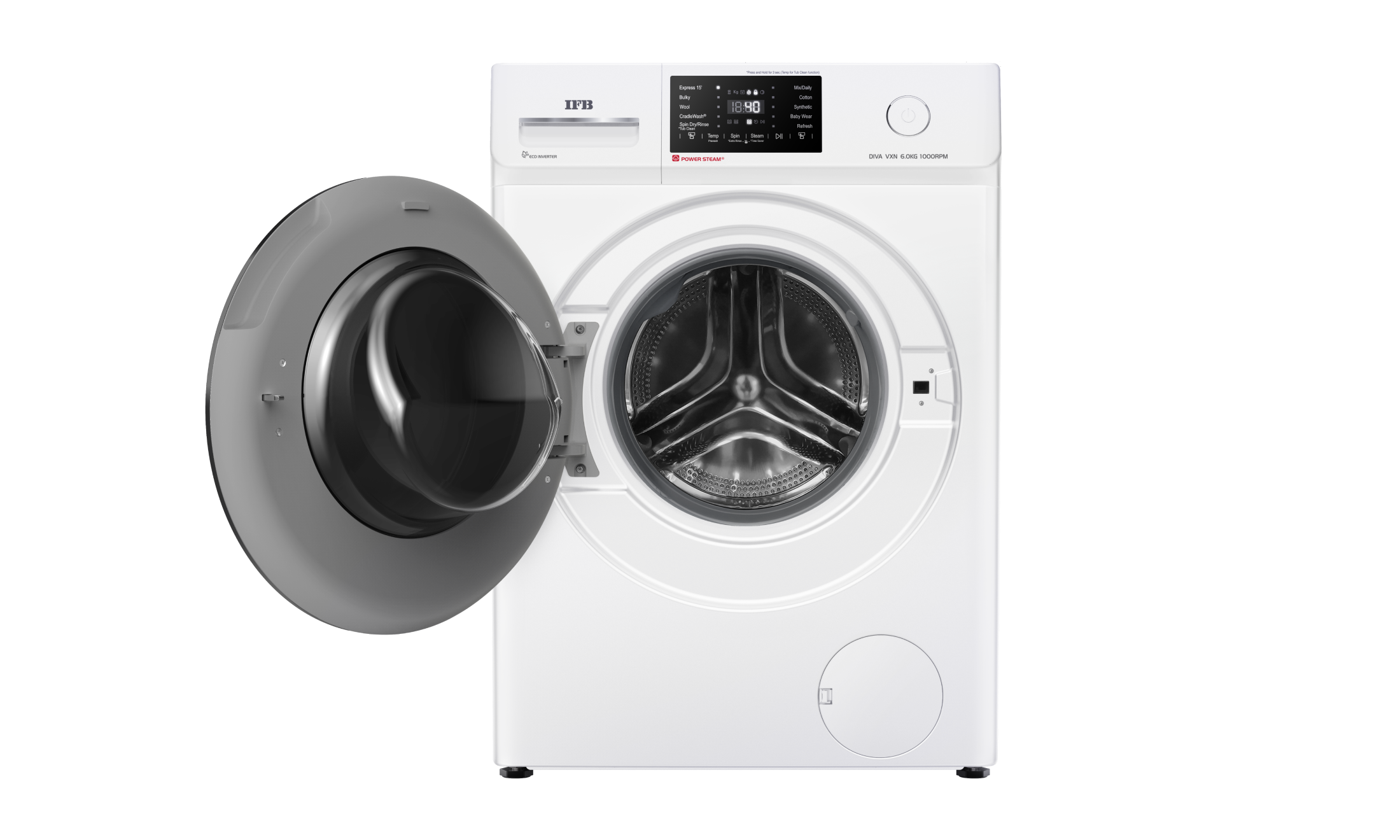 IFB Diva VXN 6010 CMS DeepClean® 6 kg Front Load Washing Machine with Eco Inverter Mahajan Electronics Online