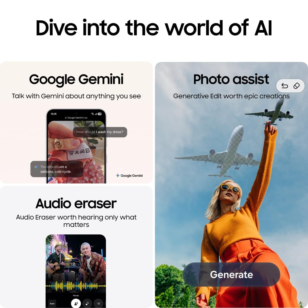 Samsung Galaxy S25 FE 5G Smartphone with Galaxy AI (White, 8GB RAM, 256GB Storage), 12MP Front Camera, ProVisual Engine, Long Battery Life Mahajan Electronics Online