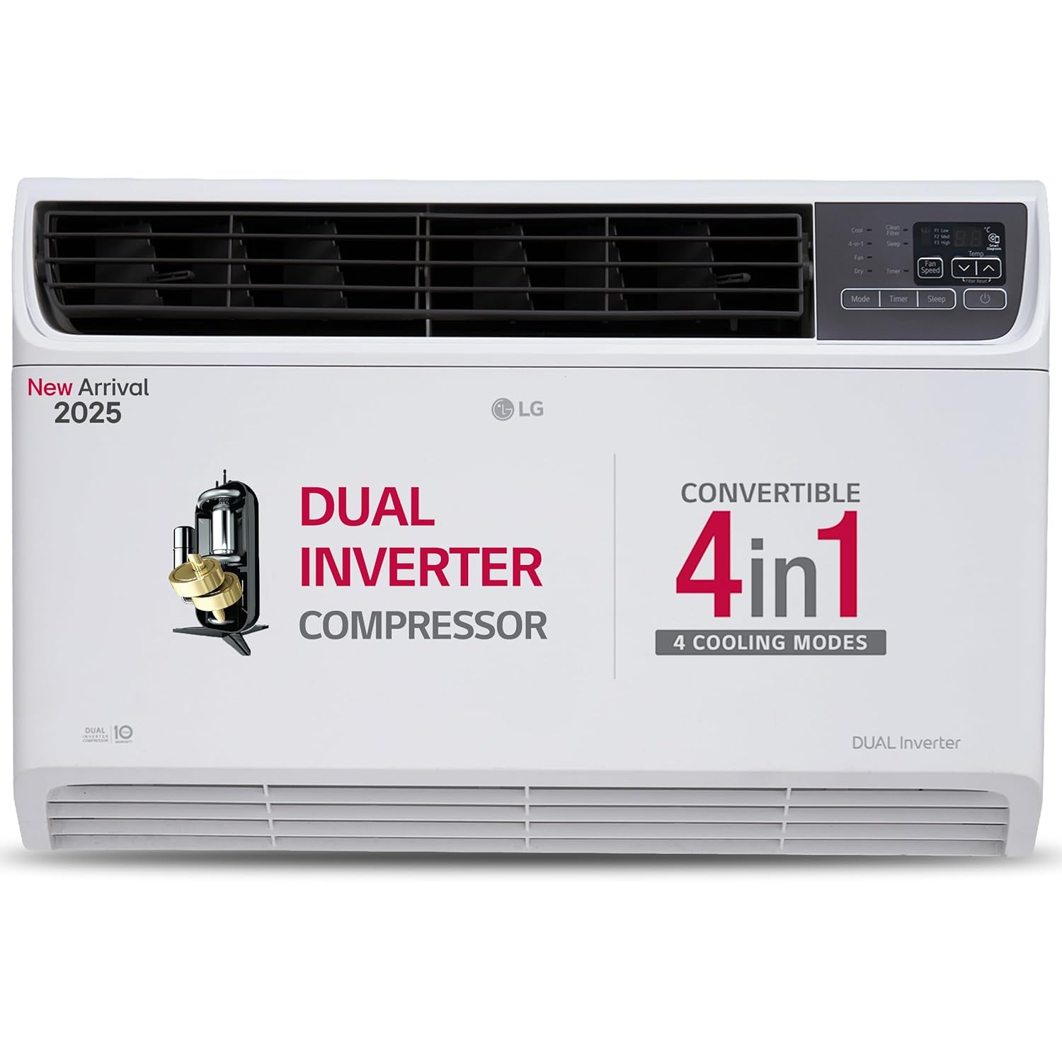 LG UW-Q18WUXA 1.5 Ton 3 Star DUAL Inverter Window AC (Copper, Convertible 4-in-1 cooling, 4 Way Air Swing, HD Filter, White) Mahajan Electronics online