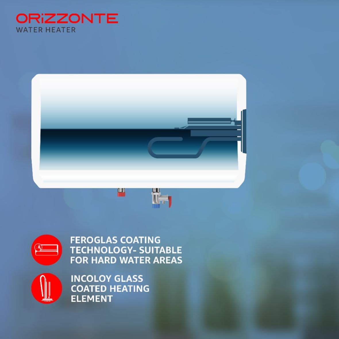 Havells Orizzonte 15 Litre Storage Water Heater Mahajan Electronics Online