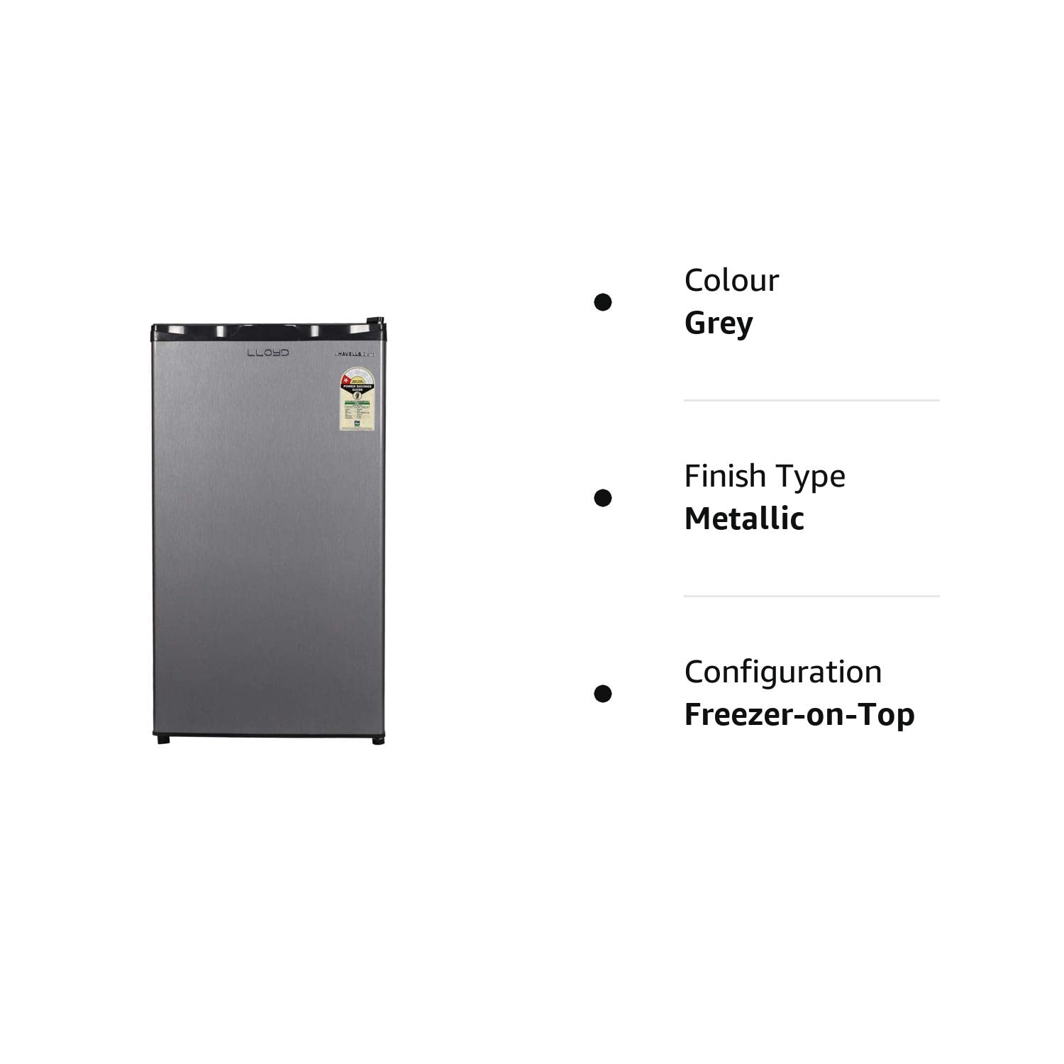 LLOYD HAVELLS GLDC111RT1JC 92 Litre 1 Star Direct-Cool Single Door Fridge ( METALLIC GREY) 2024 Mahajan Electronics Online