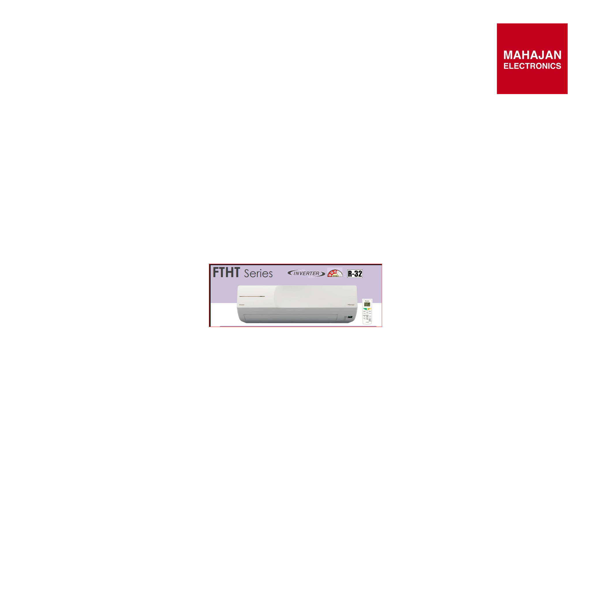 Daikin FTHT50XV16 1.5 Ton 3 Star Inverter Split AC (Cooling & Heating) – Dew Clean, PM 2.5 Filter, Copper Condenser 2026 - Mahajan Electronics Online