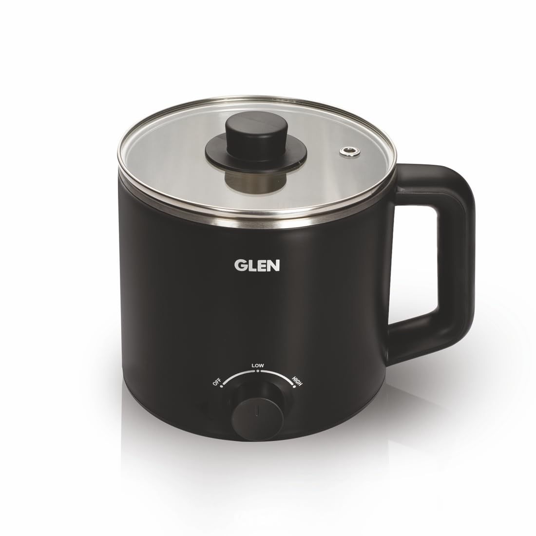 Glen SA9016 EX Multicooker Electric Kettle 1.5 Litre Cook & Boil 600W- Silver and Black Mahajan Electronics online