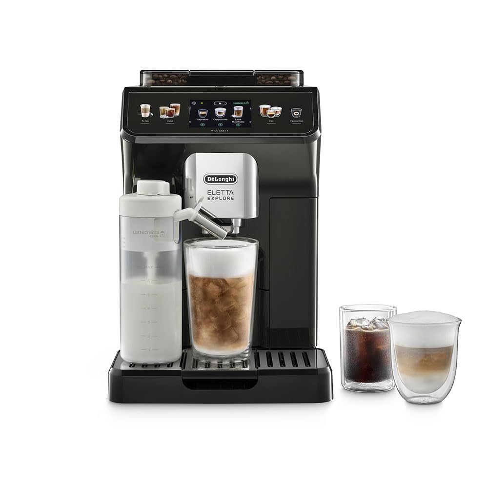 De'Longhi ECAM450.65.G - Eletta Explore|Bean to Cup - Fully Automatic Coffee Machine|Cold Brew Technology|50+ Hot & Cold Beverage Options Mahajan Electronics Online