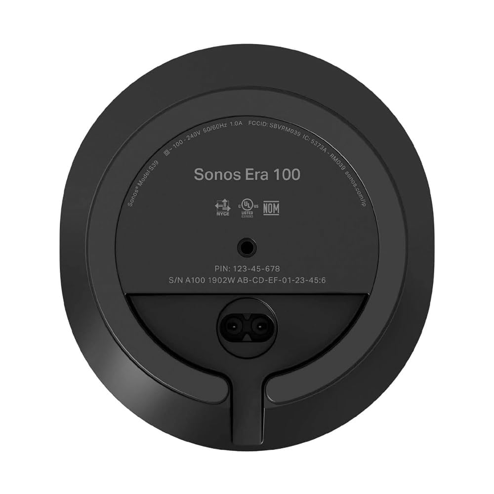 Sonos Era 100 Wireless Speaker - The Next-Gen Stereo Bookshelf Speaker, Black Mahajan Electronics Online