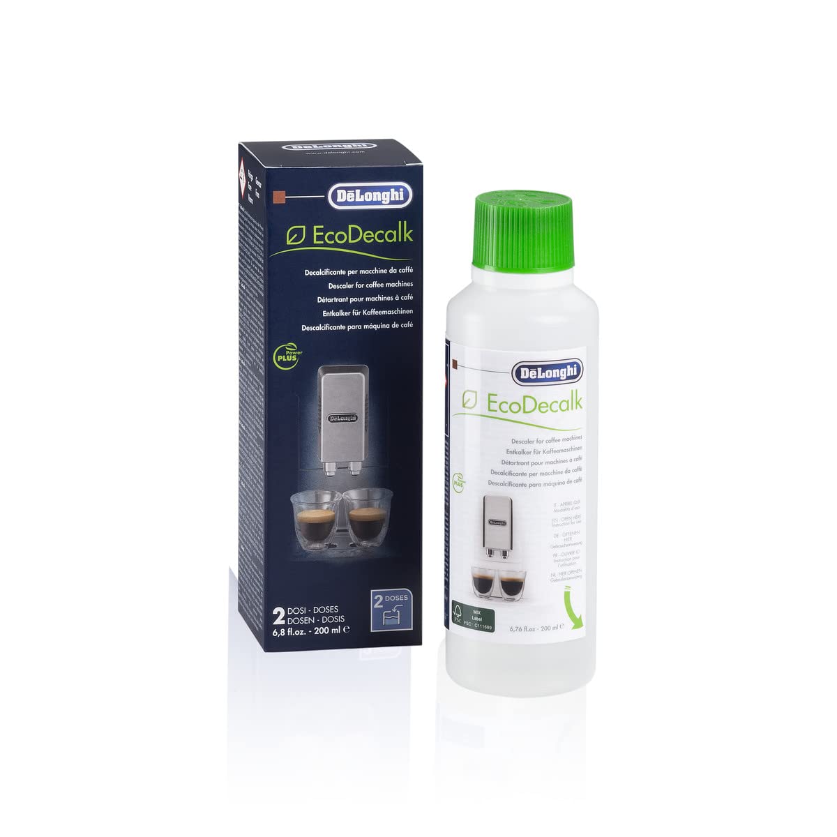 DeLonghi EcoDecalk Coffee Machine Descaler (6.8oz) 200ml Pack of 1