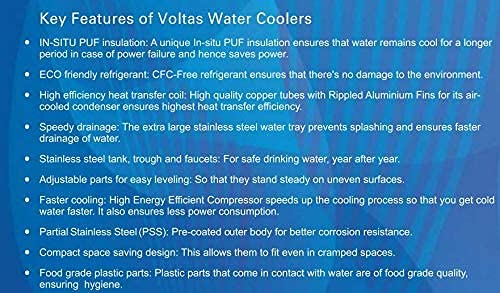 VOLTAS WC PS 60/80 NP R134A Normal & Cold-Water Cooler  Storage Capacity -80 Liter Mahajan Electronics Online