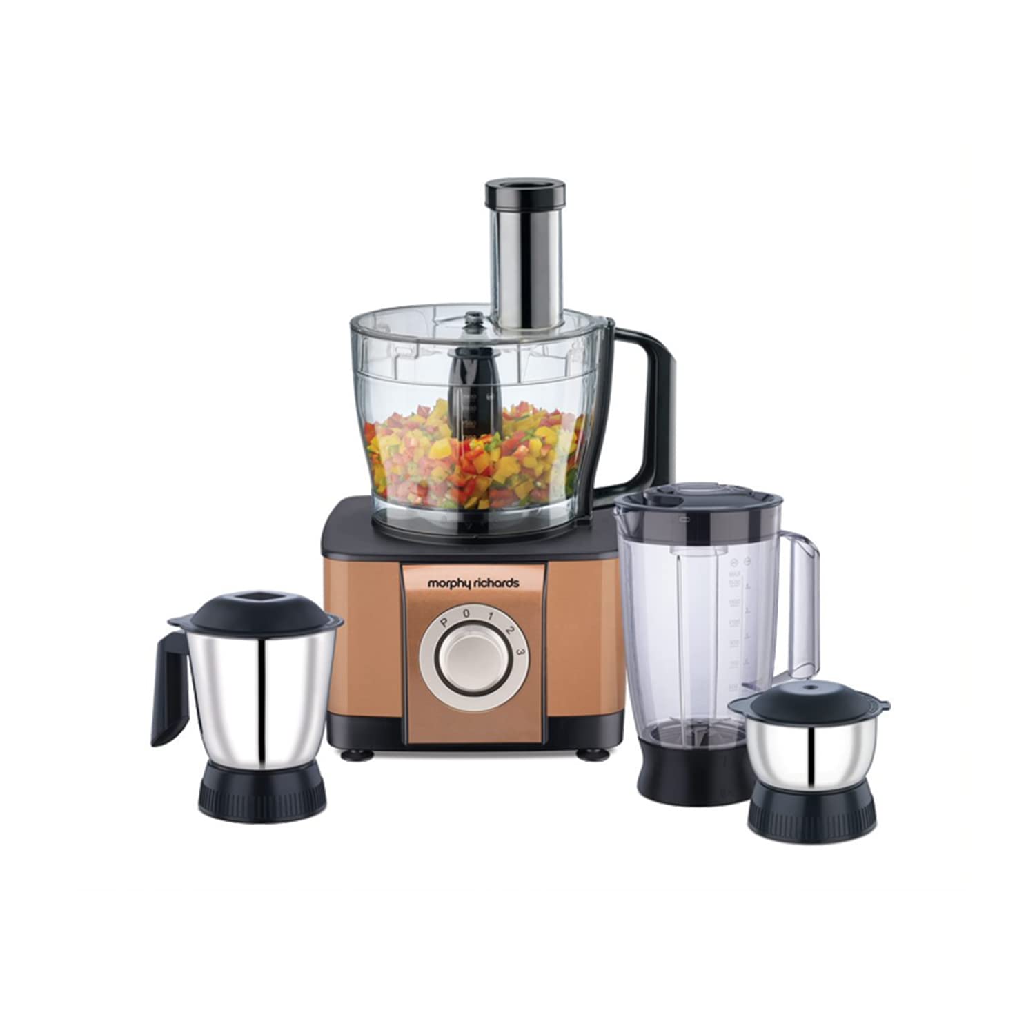 Morphy Richards Icon Superb 1000-Watt Food Processor (Copper Colour) Mahajan Electronics Online