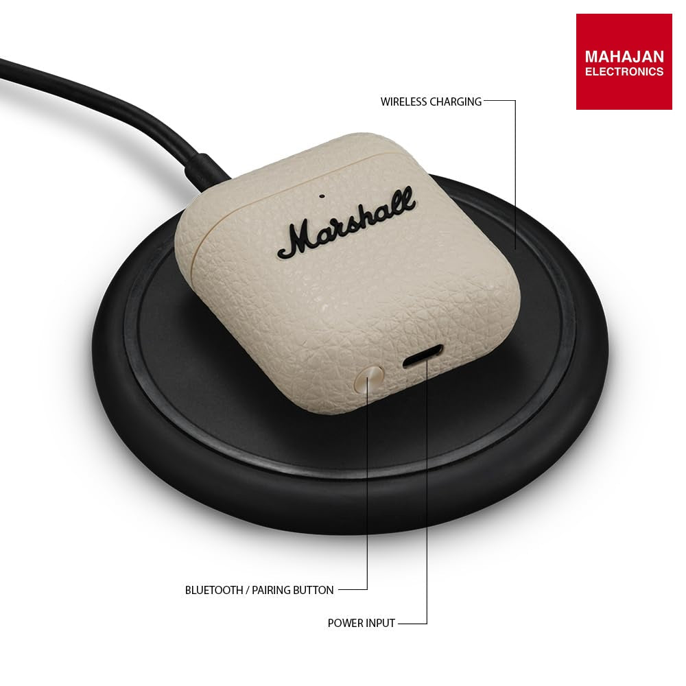 Marshall Minor Iv Wireless in Ear Earbuds with 30+ Hours of Playtime,