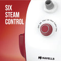 Havells Steamo 1800 Watt Garment Steamer (Red & White) (GHGGSBTR180) Mahajan Electronics Online