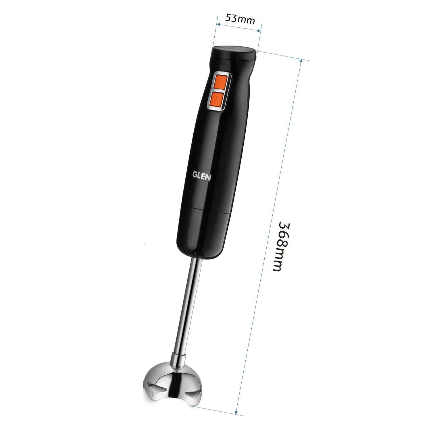 Glen SA4063HBBL Electric Turbo Hand Blender Black 350W with Stainless Steel Arm - Black Mahajan Electronics Online