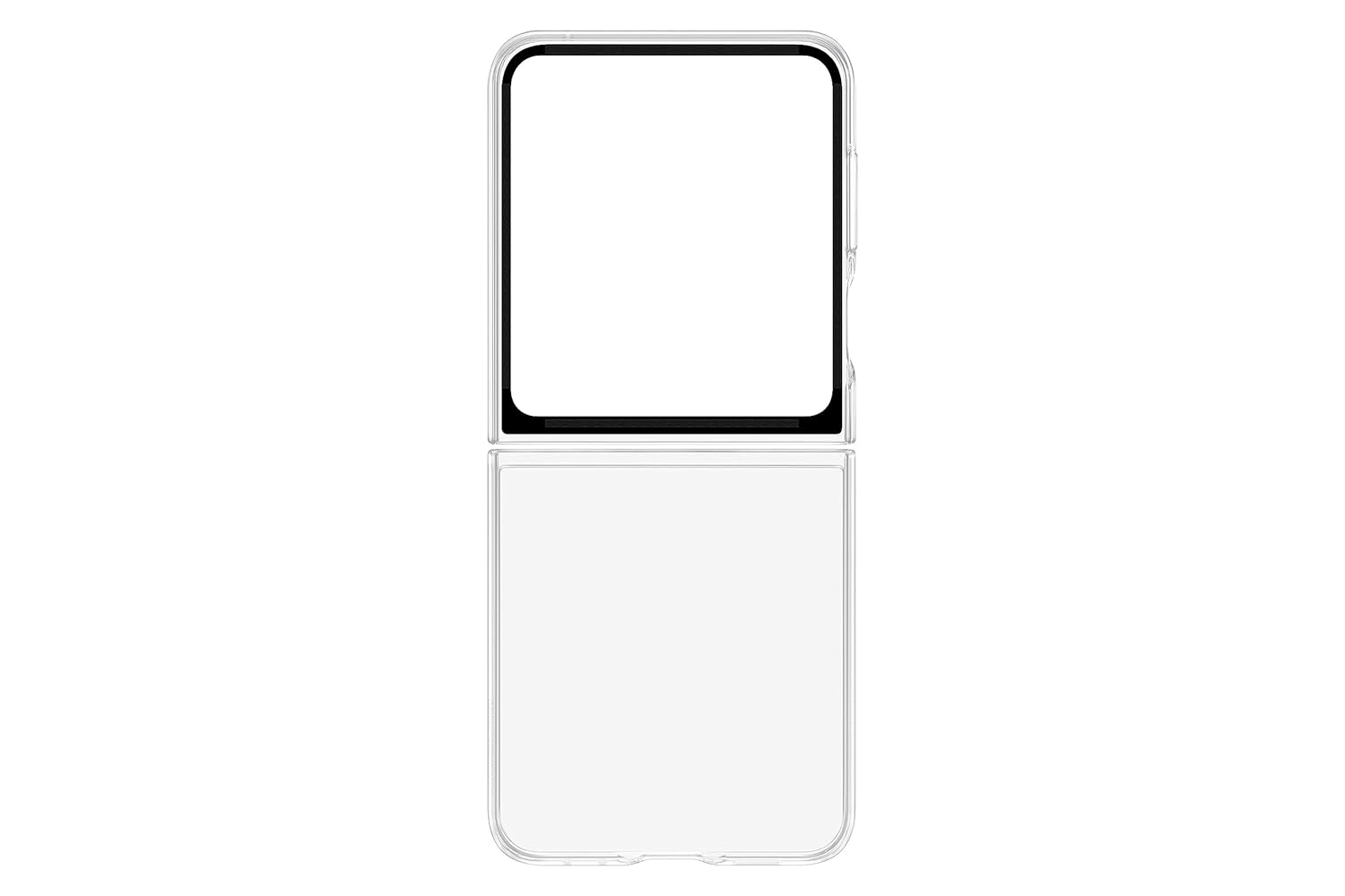 Samsung Polycarbonate Galaxy Flip5 Flip Suit Case for Phone, Transparent Demo Mahajan Electronics Online