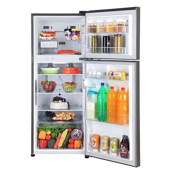 LG GL-N262SPZX 263 L Frost Free Double Door Refrigerator | Shiny Steel Mahajan Electronics online